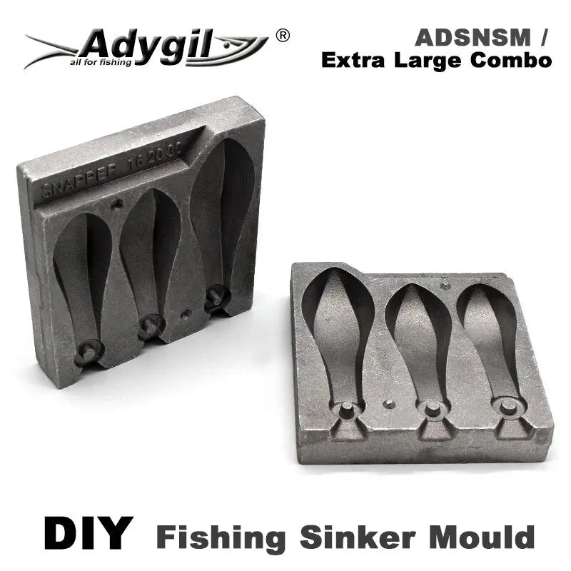 Adygil DIY Fishing Snapper Sinker Mould ADSNSM/Extra Large Combo Snapp –  megalivingmatters
