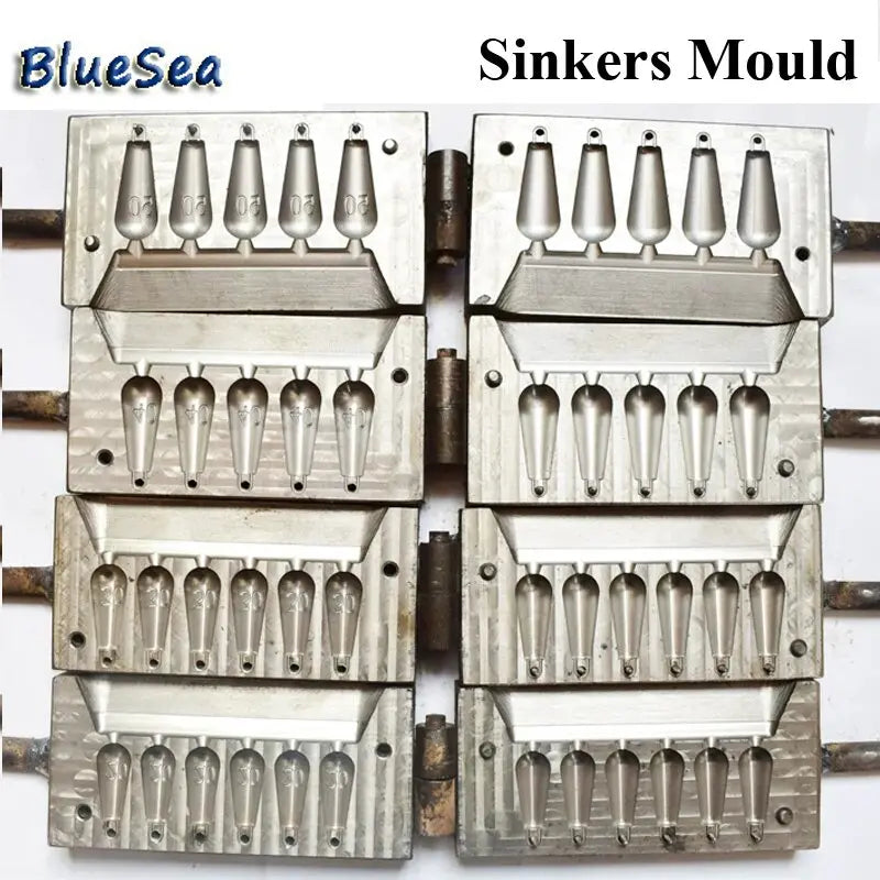 BlueSea 10g to 100g Water Droplets Lead Weights Moulds Fishing Oval Sp –  megalivingmatters